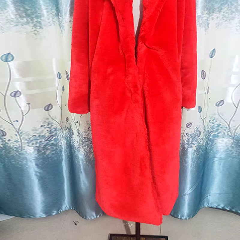 Women's Faux Fur Long Winter Coat