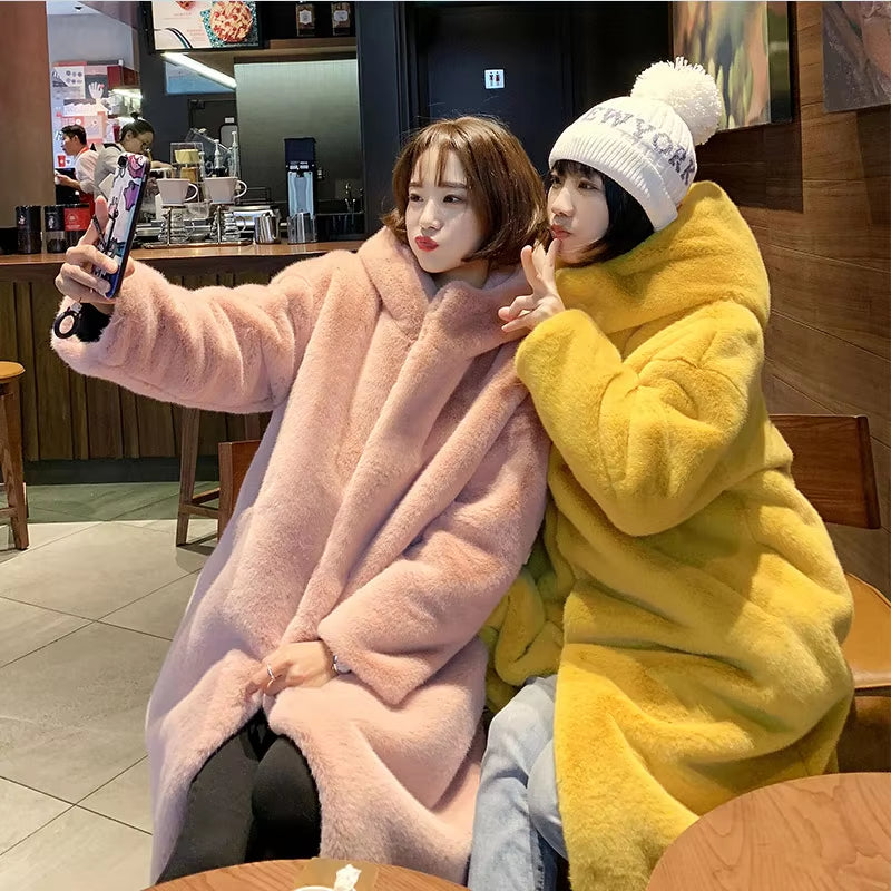 Women's Faux Fur Long Winter Coat