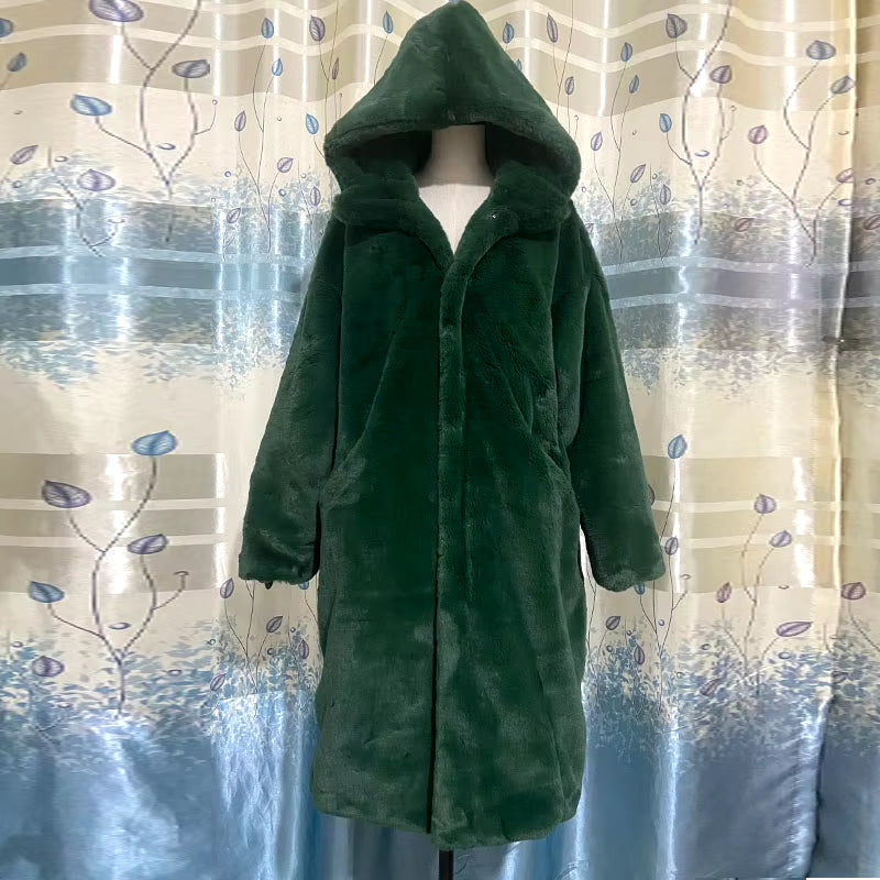 Women's Faux Fur Long Winter Coat