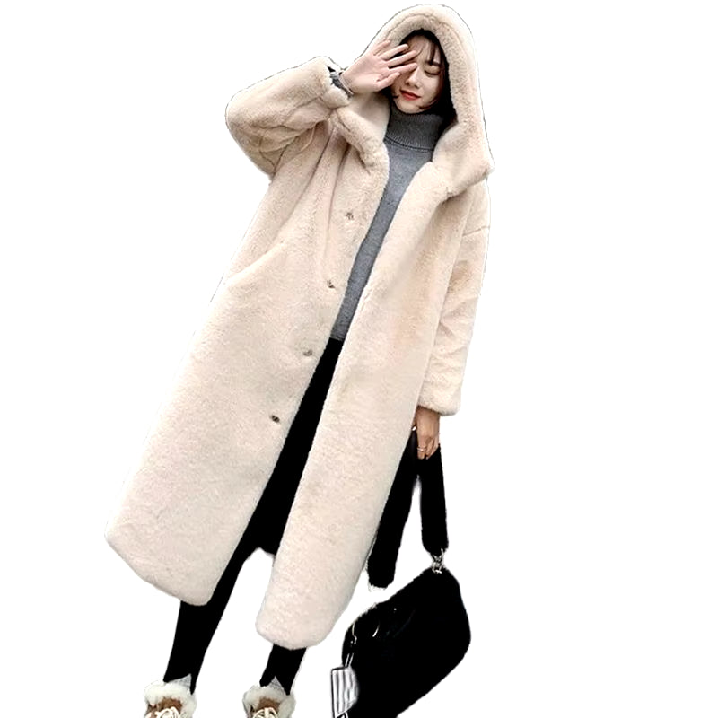 Women's Faux Fur Long Winter Coat