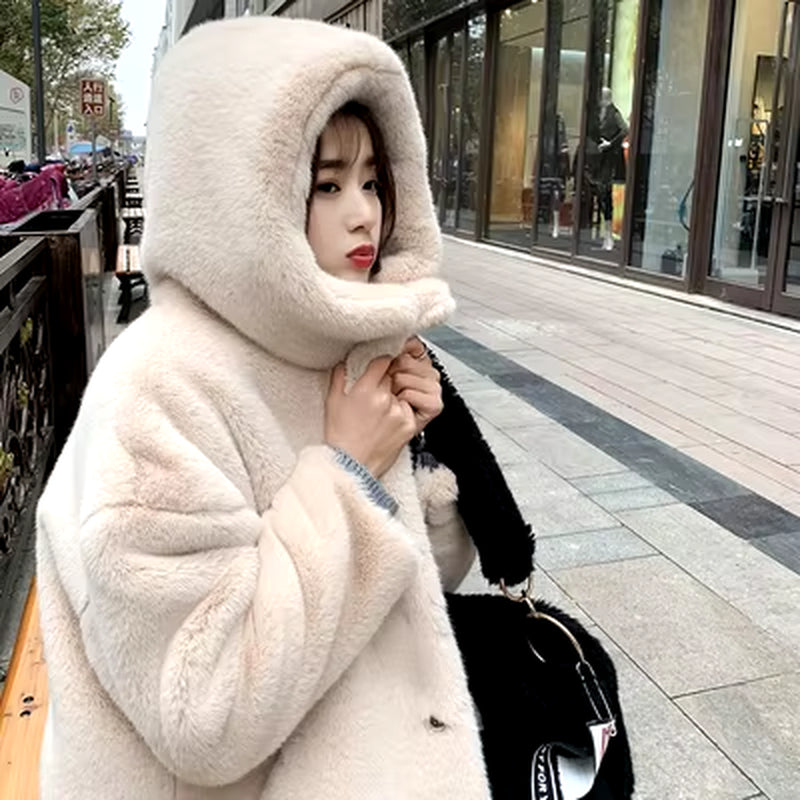 Women's Faux Fur Long Winter Coat