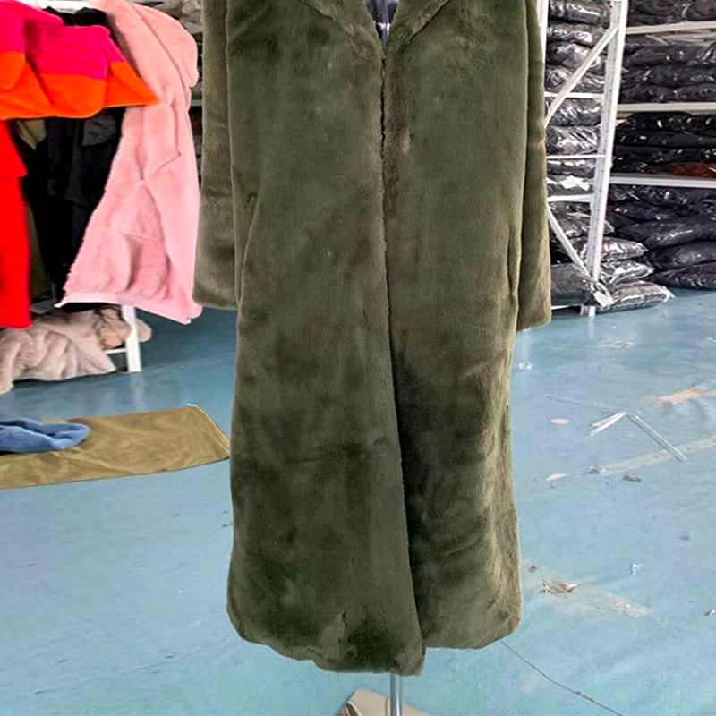 Women's Faux Fur Long Winter Coat