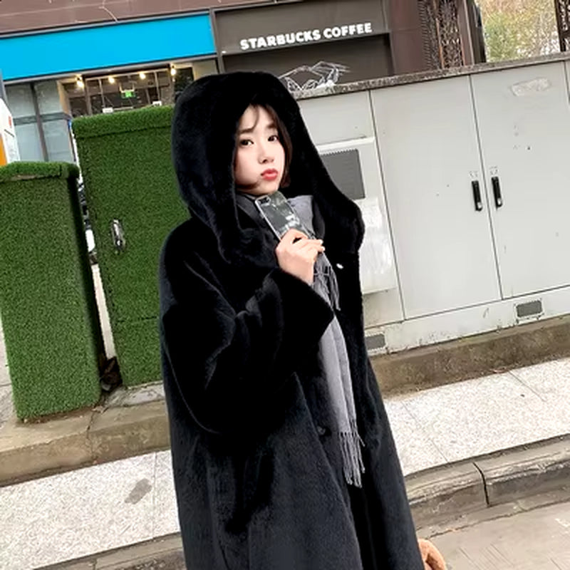 Women's Faux Fur Long Winter Coat