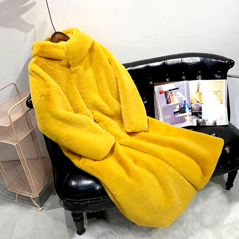 Women's Faux Fur Long Winter Coat