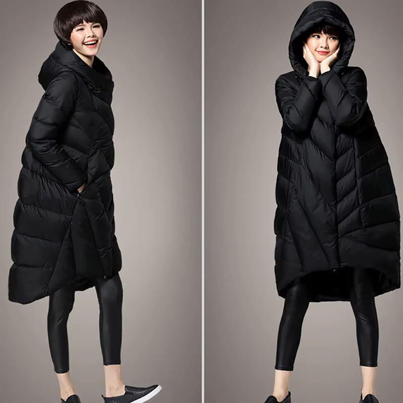 Ultra Light down Jacket Women Hooded Winter Long down Coat Female Clothes Puffer Jacket Parka