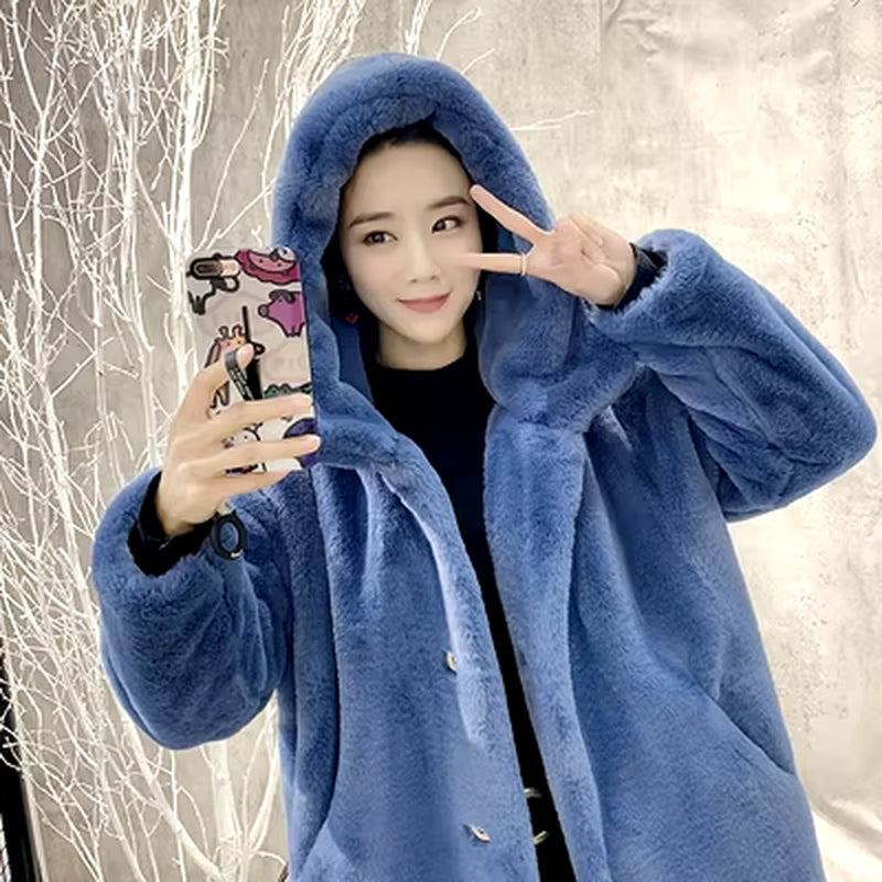 Women's Faux Fur Long Winter Coat