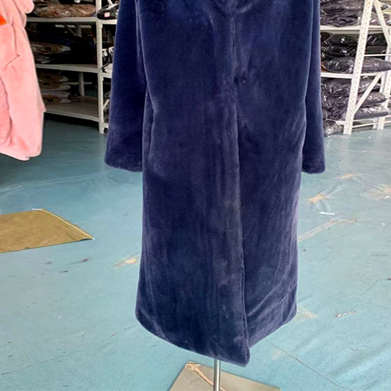 Women's Faux Fur Long Winter Coat