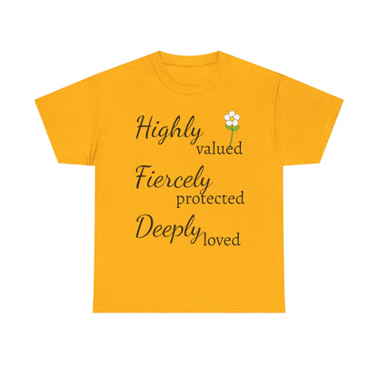 High Quality Cotton Tee for Women, Inspirational Cotton T-Shirt, Gift for Friends, Motivational Tee, Everyday Wear, Positive Vibes