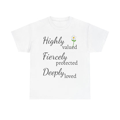 High Quality Cotton Tee for Women, Inspirational Cotton T-Shirt, Gift for Friends, Motivational Tee, Everyday Wear, Positive Vibes