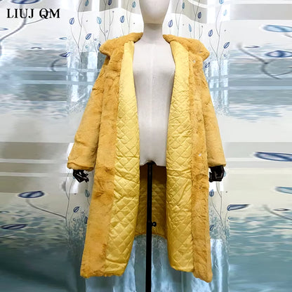Women's Faux Fur Long Winter Coat 
