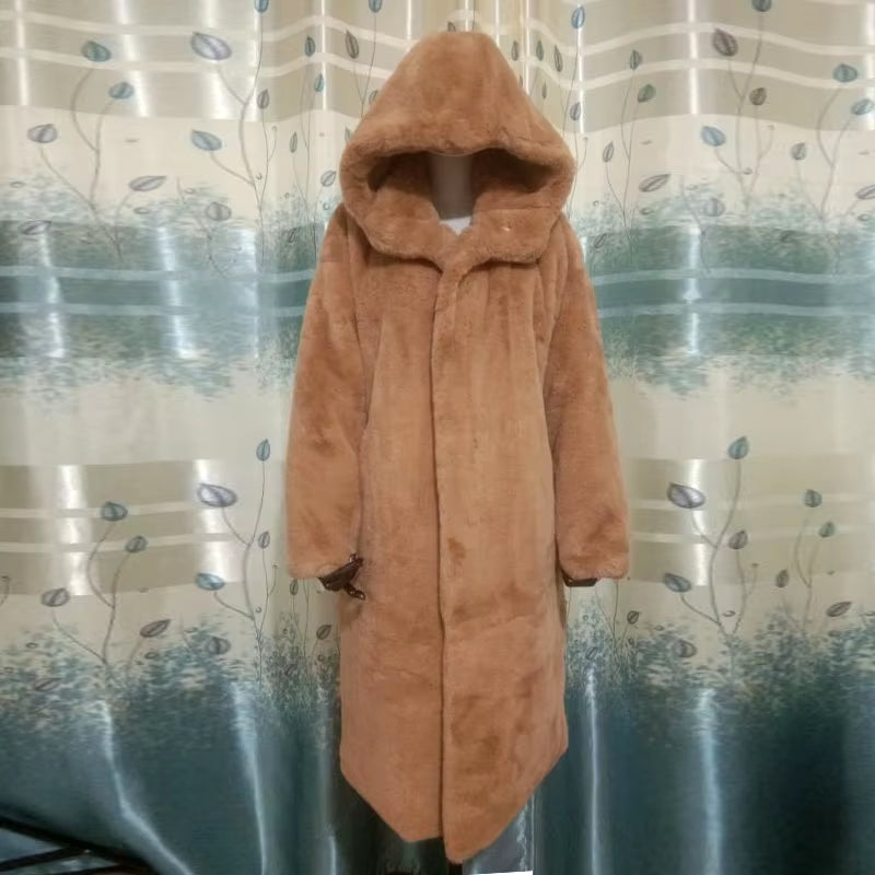 Women's Faux Fur Long Winter Coat 