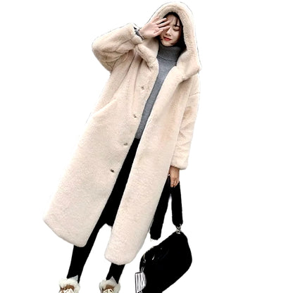 Women's Faux Fur Long Winter Coat 